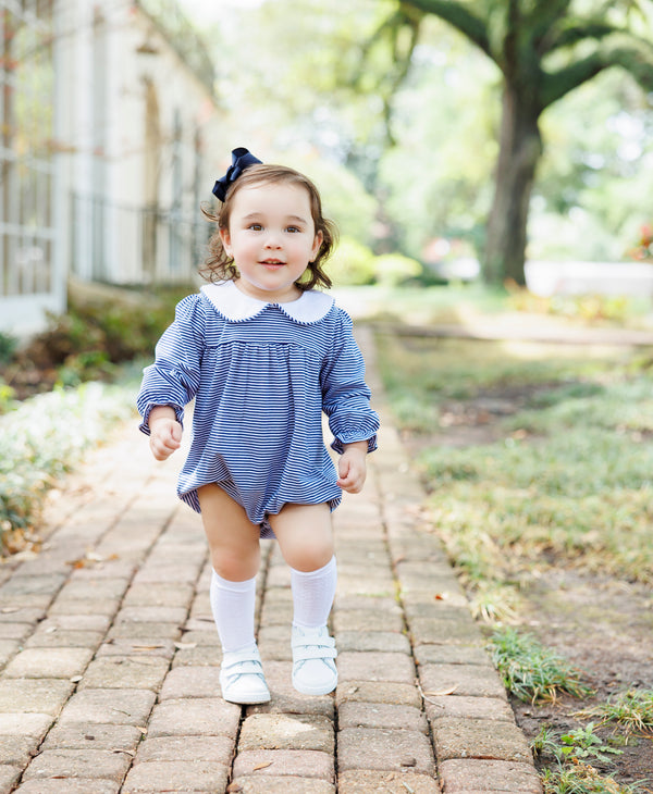 Lottie Bubble - Navy Stripe