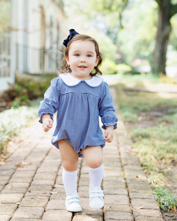 Lottie Bubble - Navy Stripe