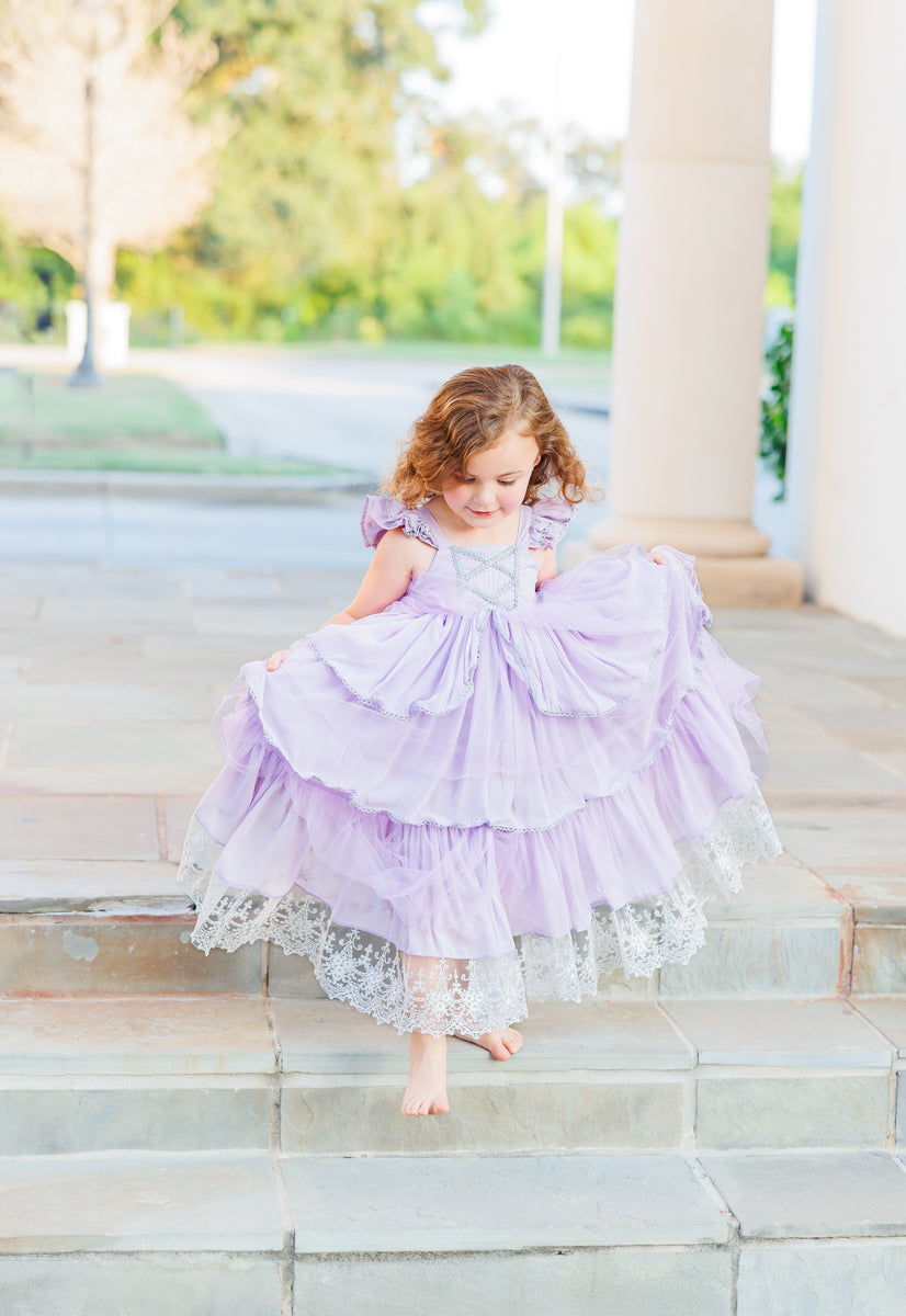 Purple Princess Dress  Smock Candy