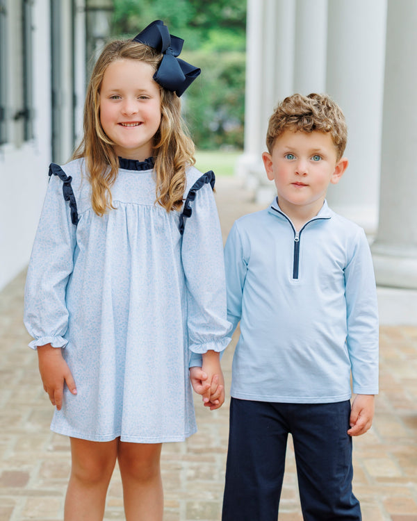 Blue Blooms Hallie Dress