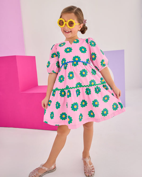 Madaket Dress- Poppy Floral Pink