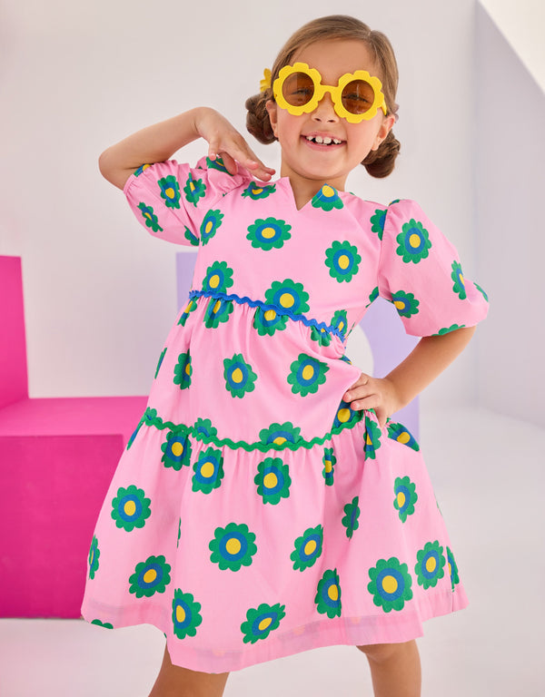 Madaket Dress- Poppy Floral Pink