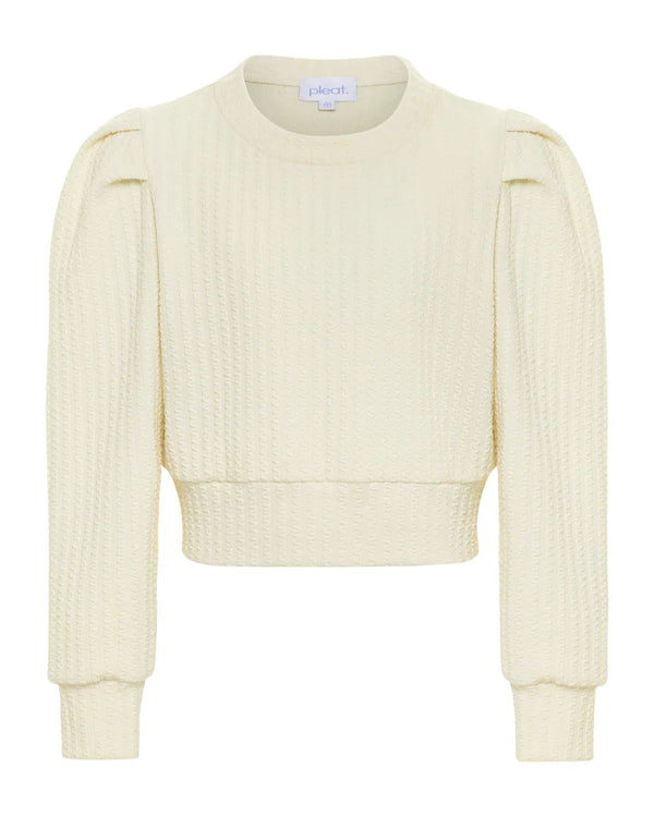 Jane Sweatshirt Textured- Cream