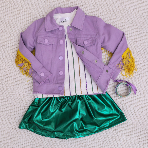 Purple Fringe Jacket