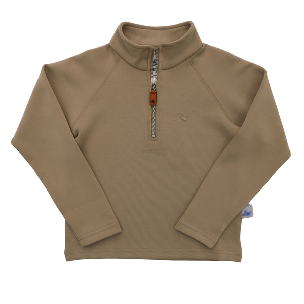 Khaki Zip Pullover