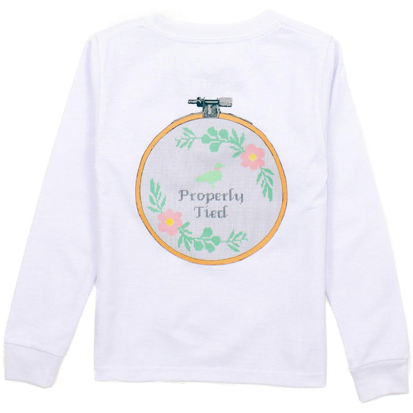 Cross Stitch LS- White