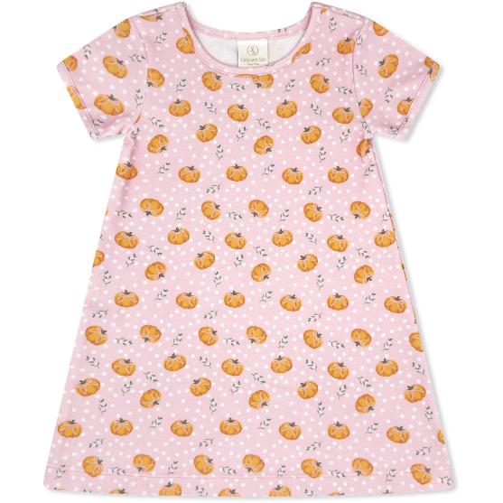 Faith Dress- Pink Pumpkin Patch Delight