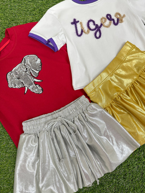 Tinsel Game Day Ringer Boxy T- Tigers