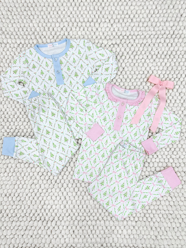 Christmas Tree Loungewear- Pink