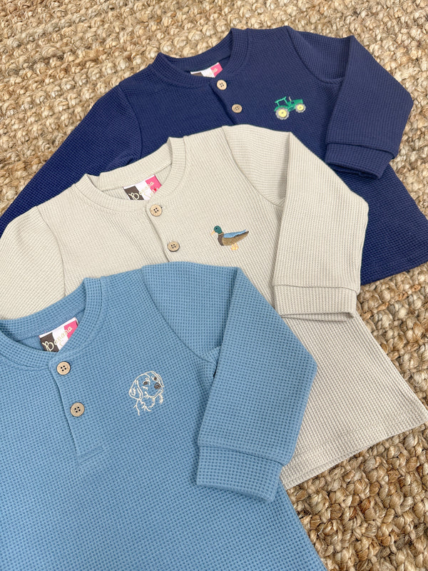 Henley Shirt- Tractor