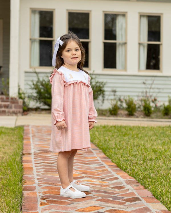 Boots Embroidery Dress