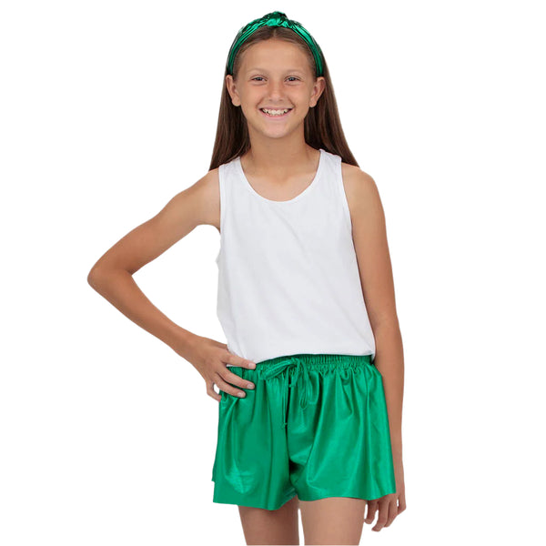 Shimmer Butterfly Short- Kelly Green
