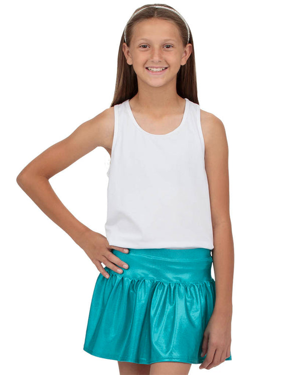 Gathered Skort Turquoise Shimmer