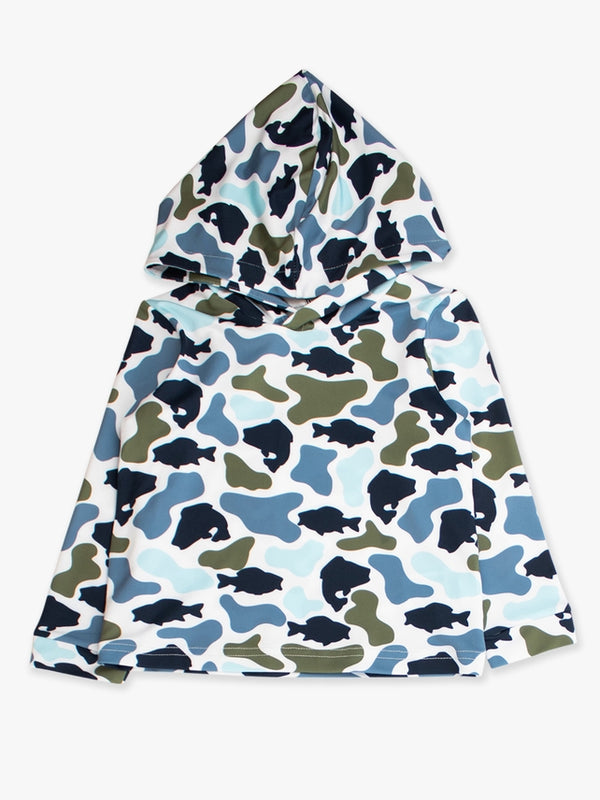 Fish Camo Catch Performance Hooded Shirt