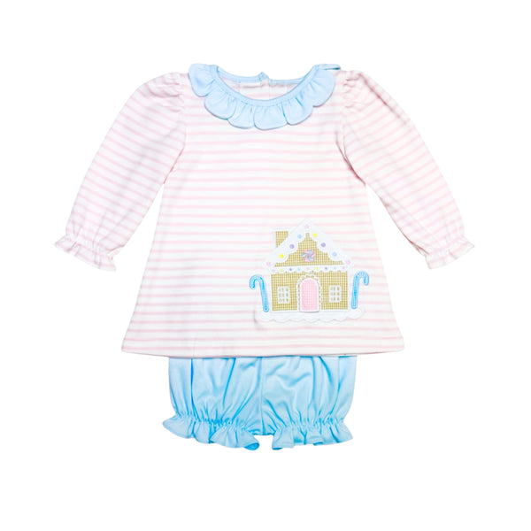 Gingerbread Reagan Knit Bloomer Set