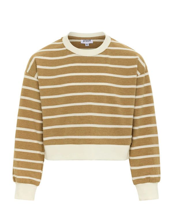 Natalie Top- Coffee Stripe