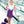 Load image into Gallery viewer, Cheer Uniform Skort Set- Purple/White