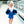 Load image into Gallery viewer, Cheer Uniform Skort Set- Royal/White
