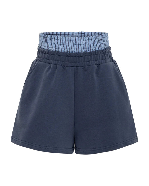 Comer Double Banded Shorts- Slate