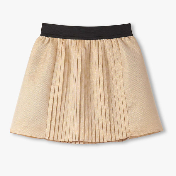 Gold Pleated Fun Skirt