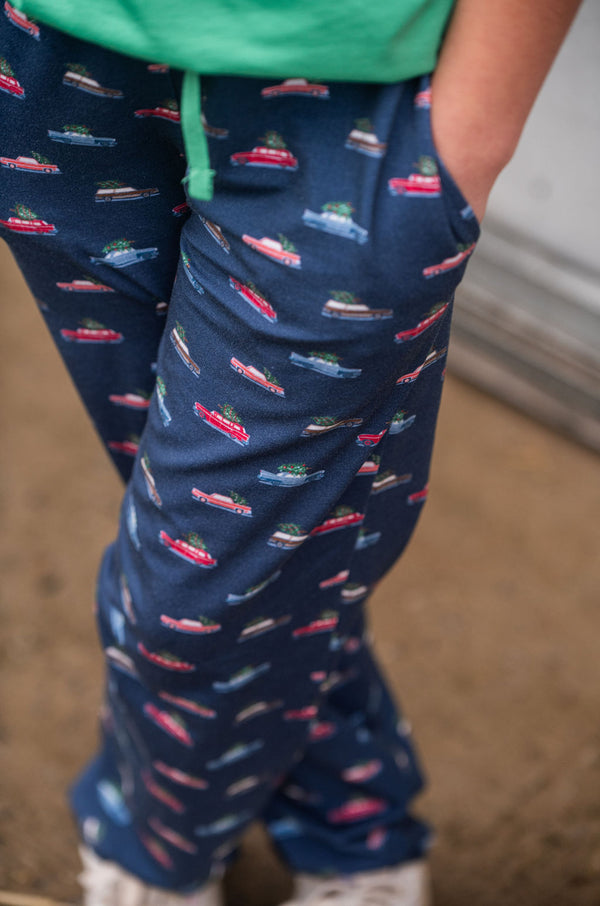 Lounge Life Pant- Christmas Car Print