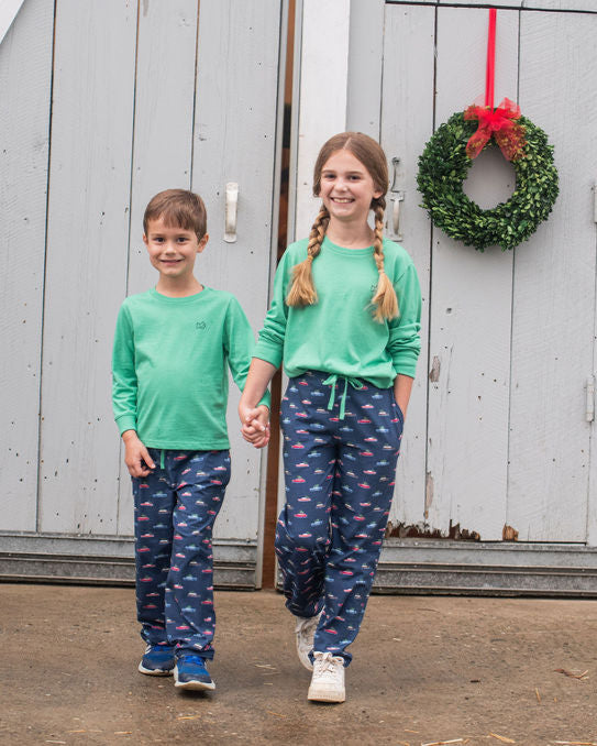 Lounge Life Pant- Christmas Car Print