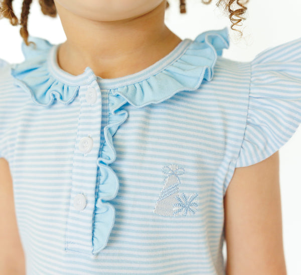Game Day Dress- Light Blue