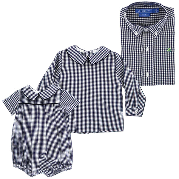 Navy Check-Dressy Bubble
