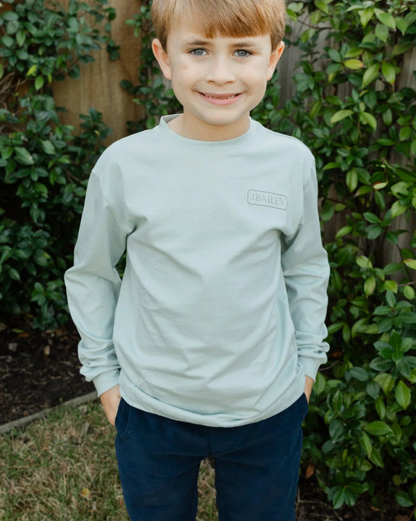 L/S Logo Tee- Turkey on Sage