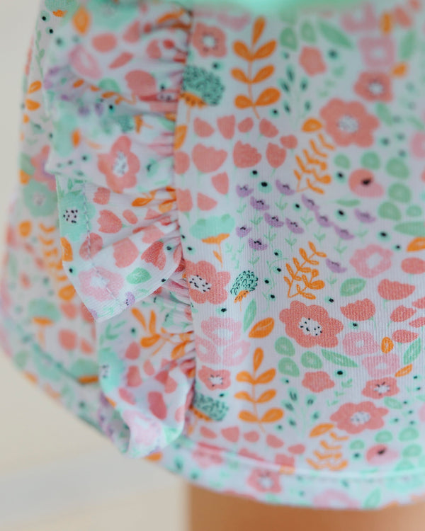 Pumpkin Patch Petals Ruffle Short Set