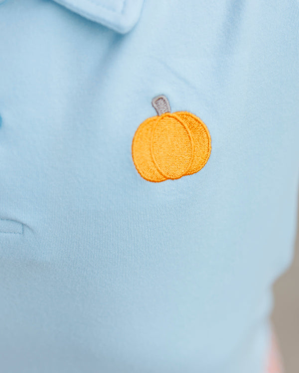 Pumpkin Embroidery Polo