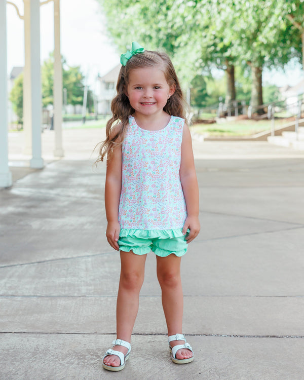 Pumpkin Patch Petals Swing Back Bloomer Set