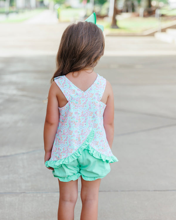 Pumpkin Patch Petals Swing Back Bloomer Set