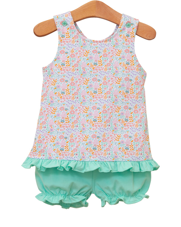 Pumpkin Patch Petals Swing Back Bloomer Set