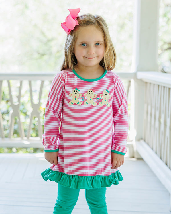 Sweet Christmas Treat Ruffle Pants Set