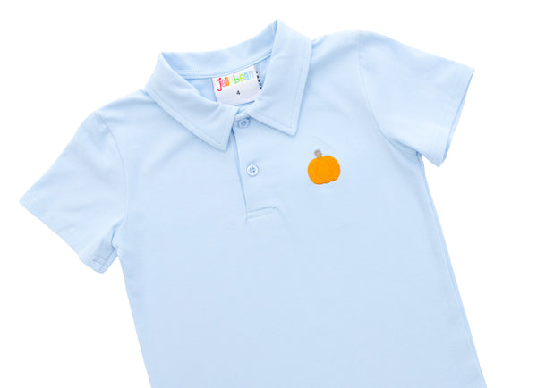 Pumpkin Embroidery Polo