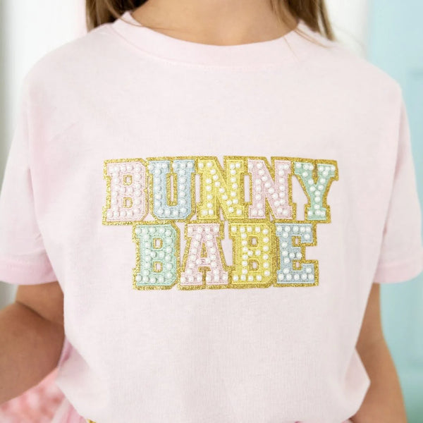 Bunny Babe Patch Easter T-Shirt
