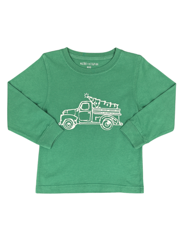 Green Truck With Tree T-Shirt