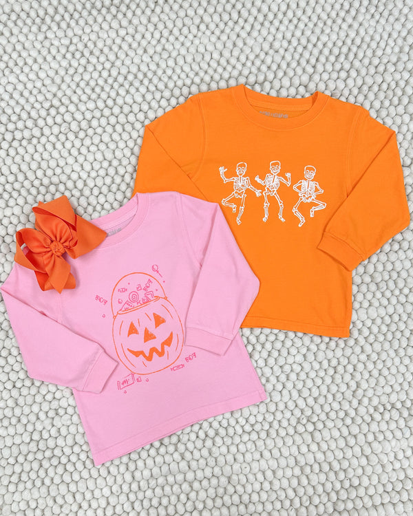 Orange Skeleton T-Shirt