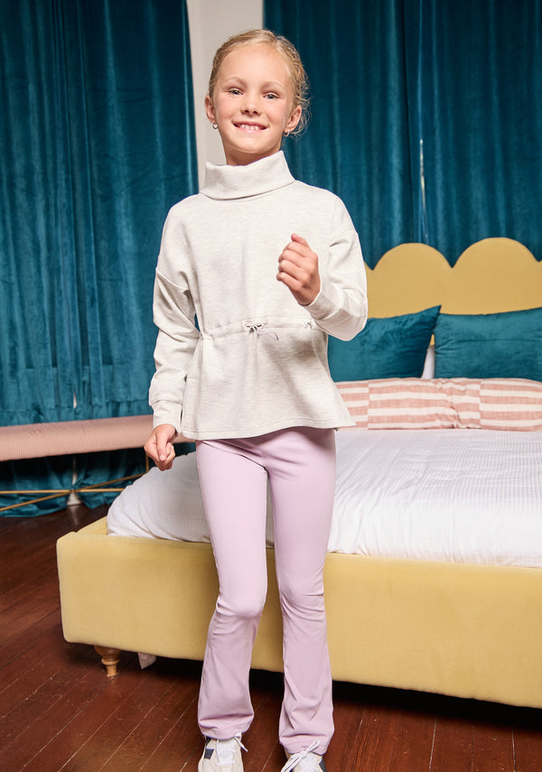 Florie Flare Leggings- Lilac