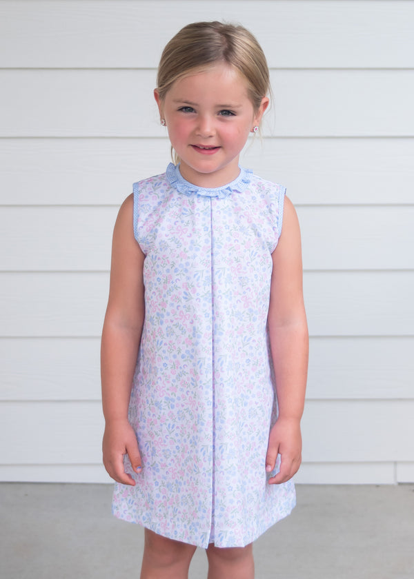 Penny Pleat Dress- Blossoms & Bows