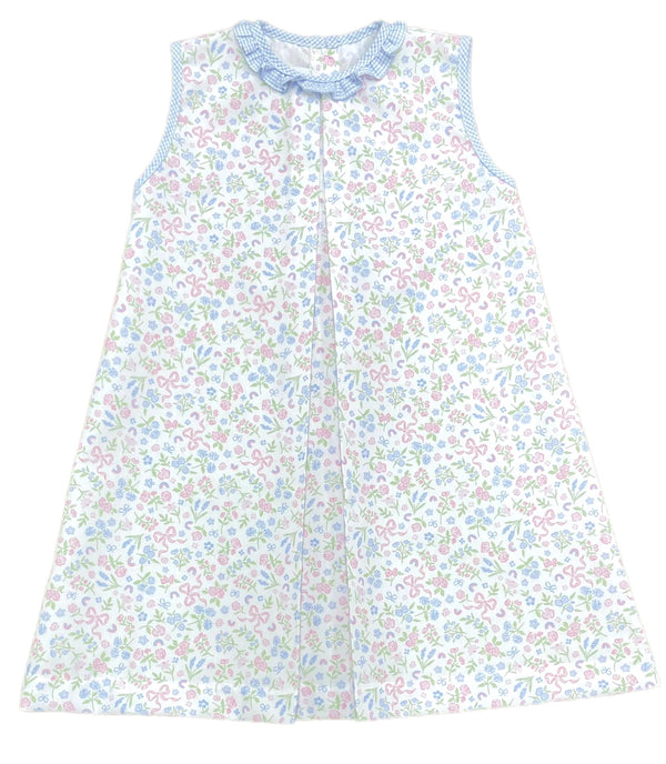 Penny Pleat Dress- Blossoms & Bows