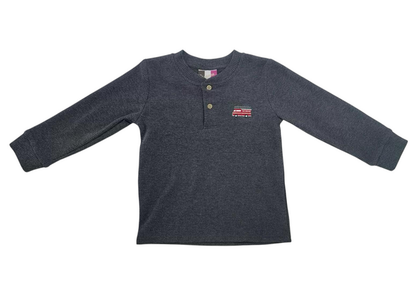 Henley Shirt- Firetruck