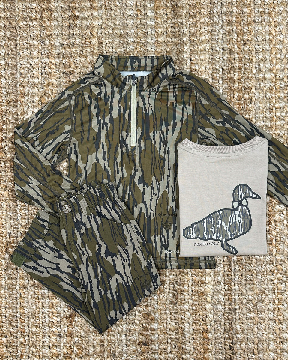 Properly Tied Boys Arctic Pullover Mossy Oak Original Bottomland