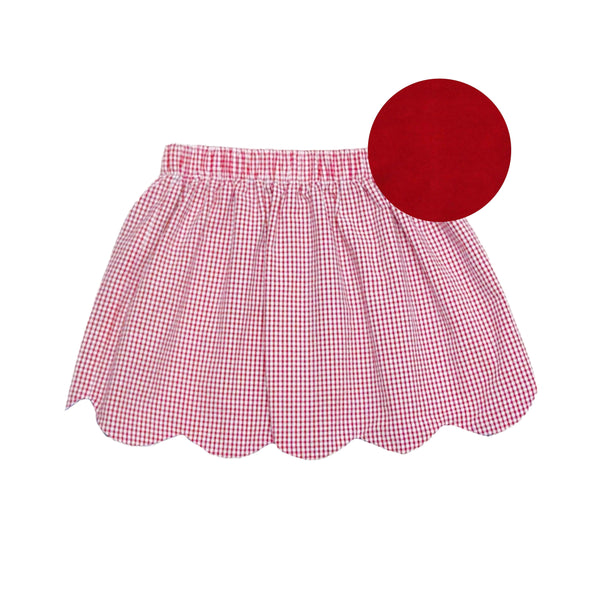 Reversible Kendall Skirt- Red Cord