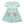 Tulip Pocket Dress- Mint/Pink