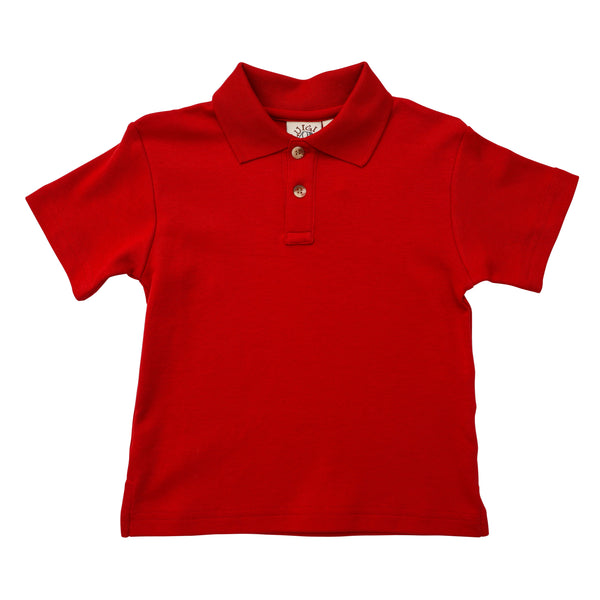 Short Sleeve Polo- Red