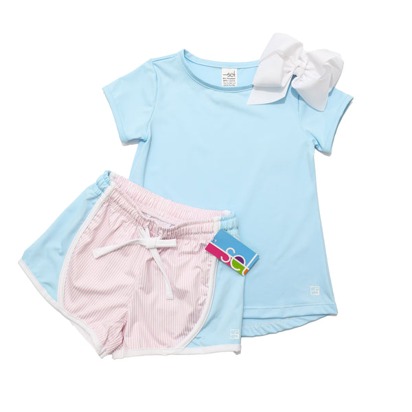 Bridget Basic Tee - Cotton Candy Blue