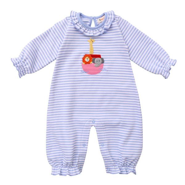 Noah's Ark Ruffle Romper