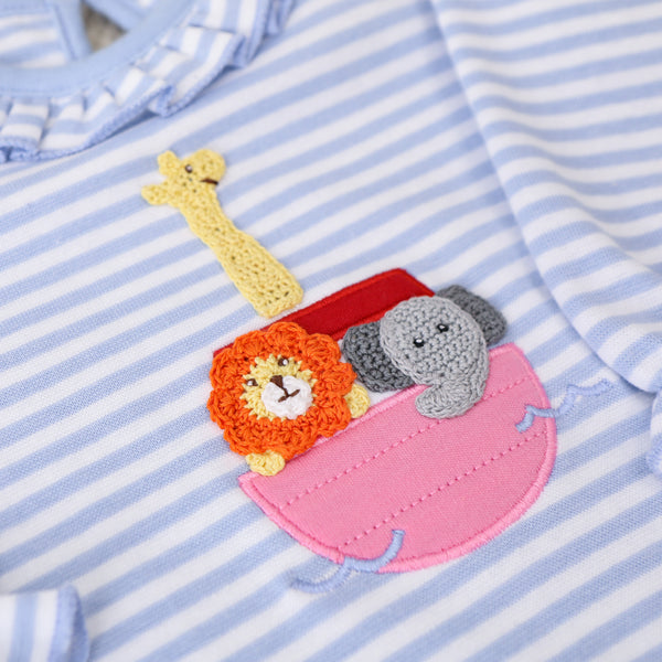 Noah's Ark Ruffle Romper